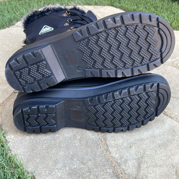 Adler Black Canvas Women’s Boots Size 10 - Picture 5 of 5